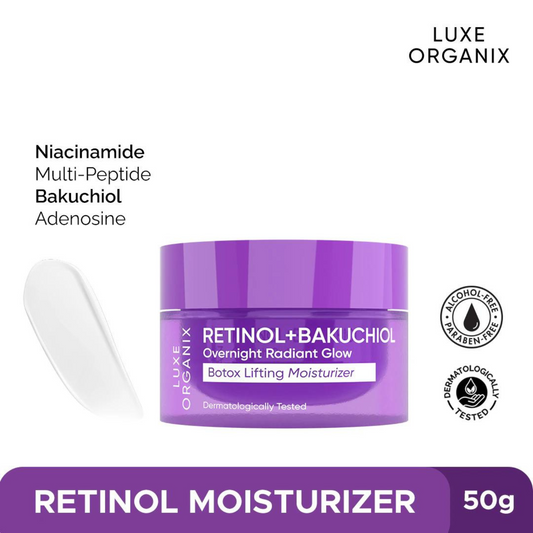 Moisturiser Retinol + Bakuchiol Overnight Radiant Glow Botox Lifting 50g