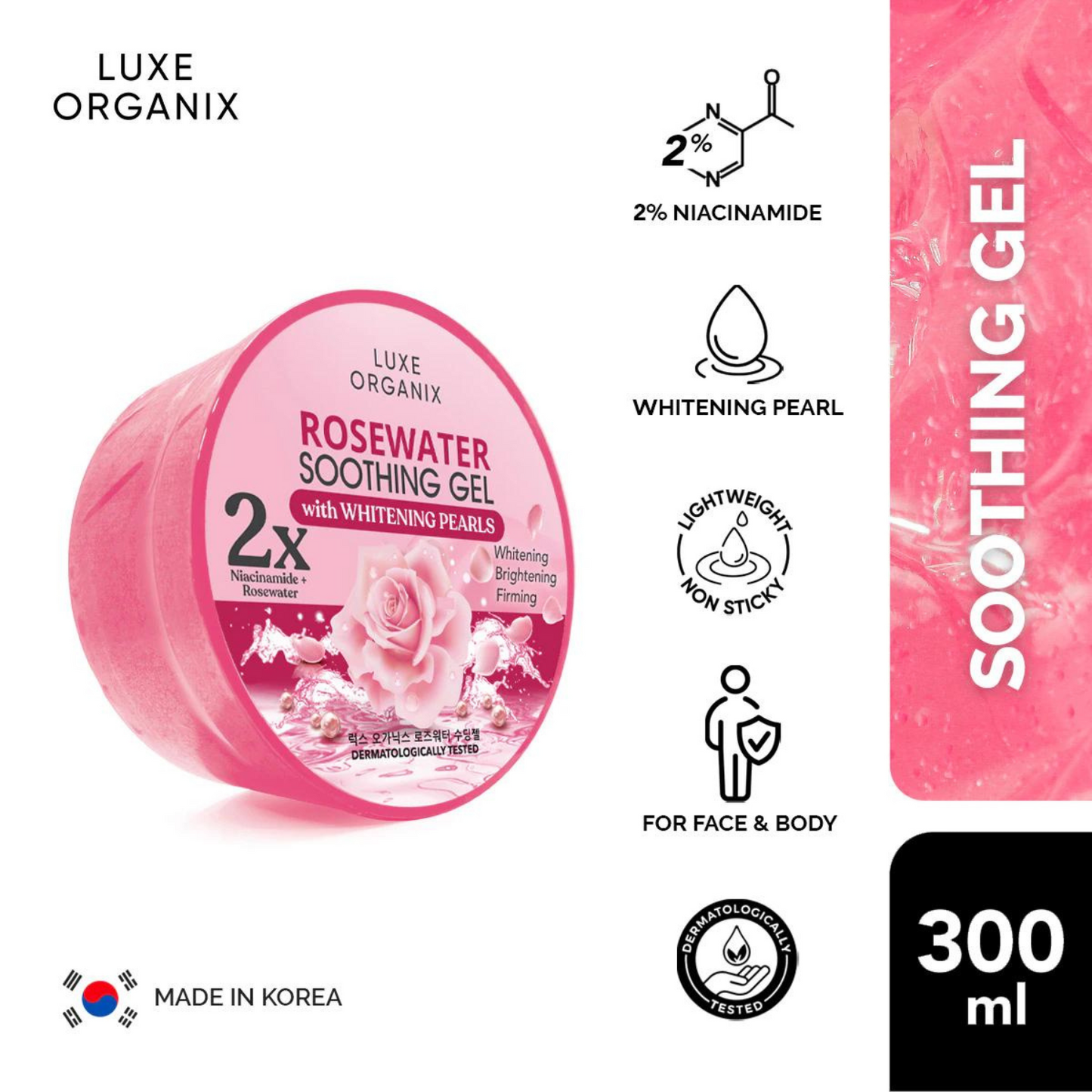 Soothing Gel Rosewater 300ml