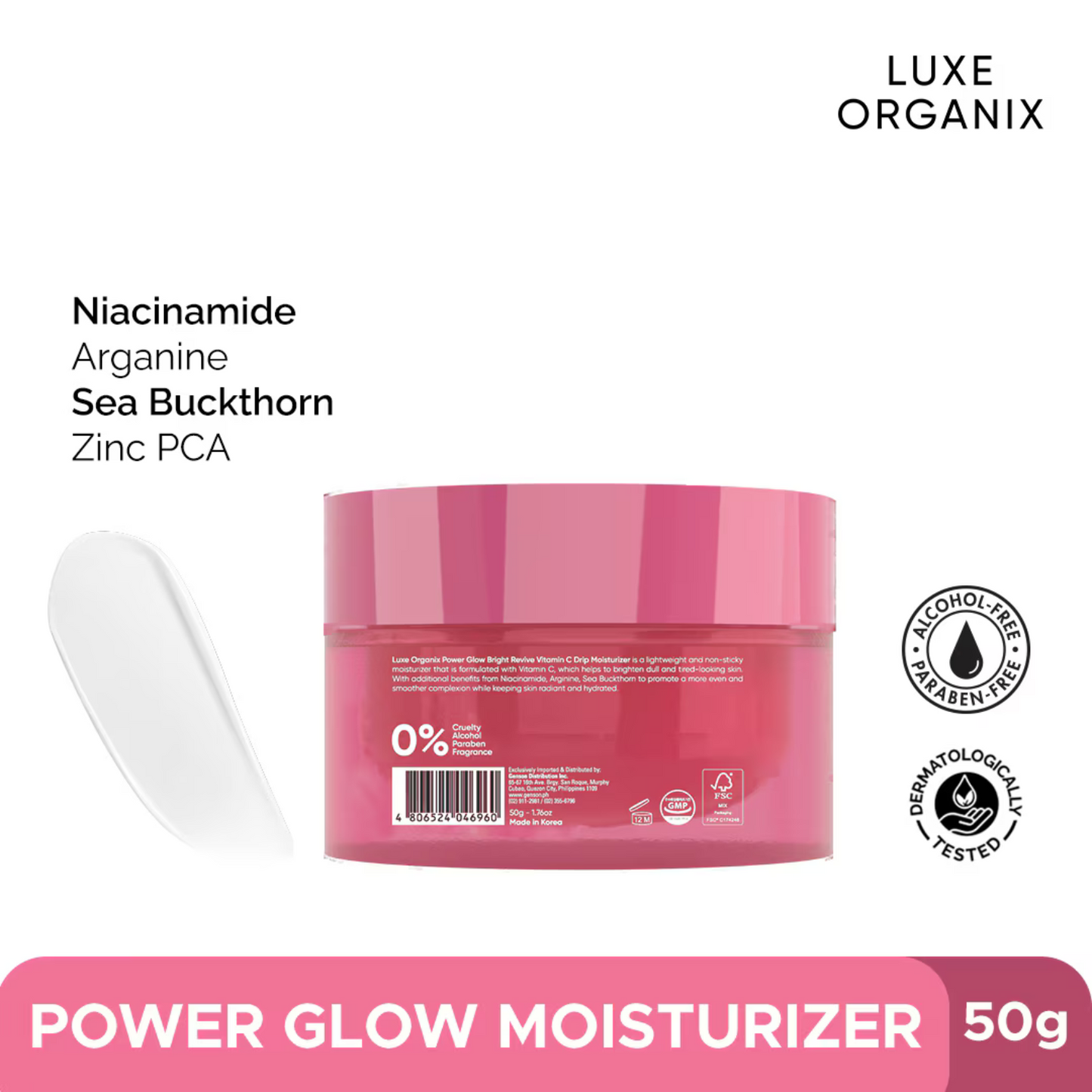 Moisturiser Power Glow Bright Revive Vitamin C Drip 50g