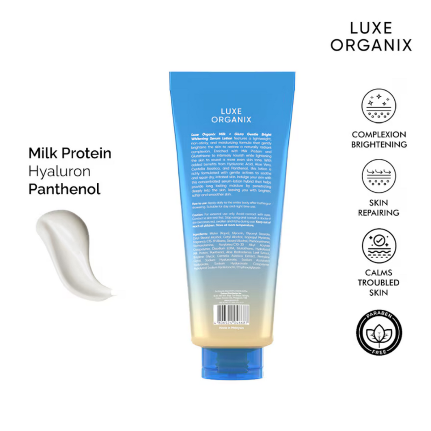 Serum Lotion Milk + Gluta Whitening 350ml