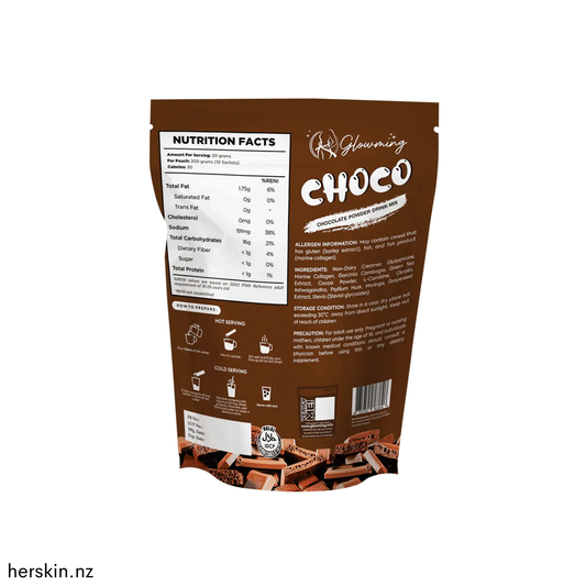 Glowming Powder Drink Mix 10 x 20g Sachets - Choco