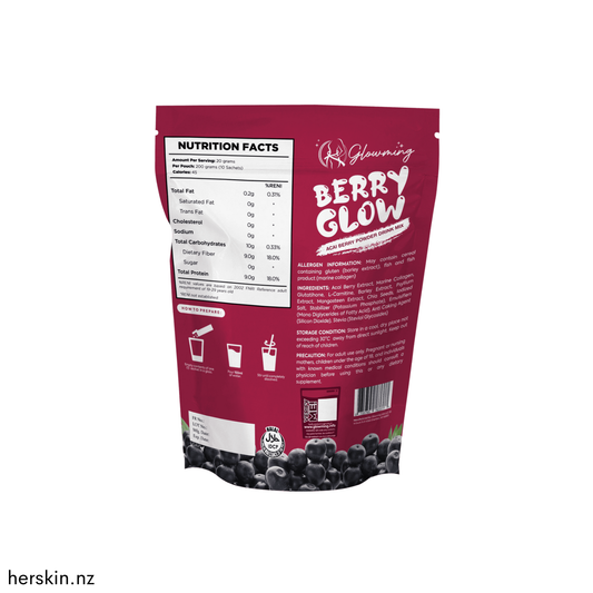 Glowming Health & Beauty Drink 10 x 20g Sachets - Berry Glow