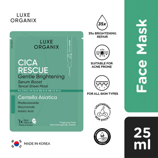 Sheet Mask Cica Rescue Gentle Brightening Serum Boost 25ml