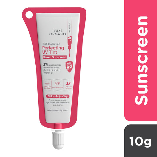 High Protection Perfecting UV Tint Serum Sunscreen SPF 50 PA +++ Travel Size 10g