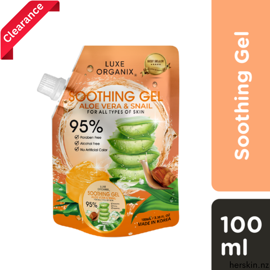 SALE - Soothing Gel Aloe Vera & Snail Mucin Travel Size 100ml