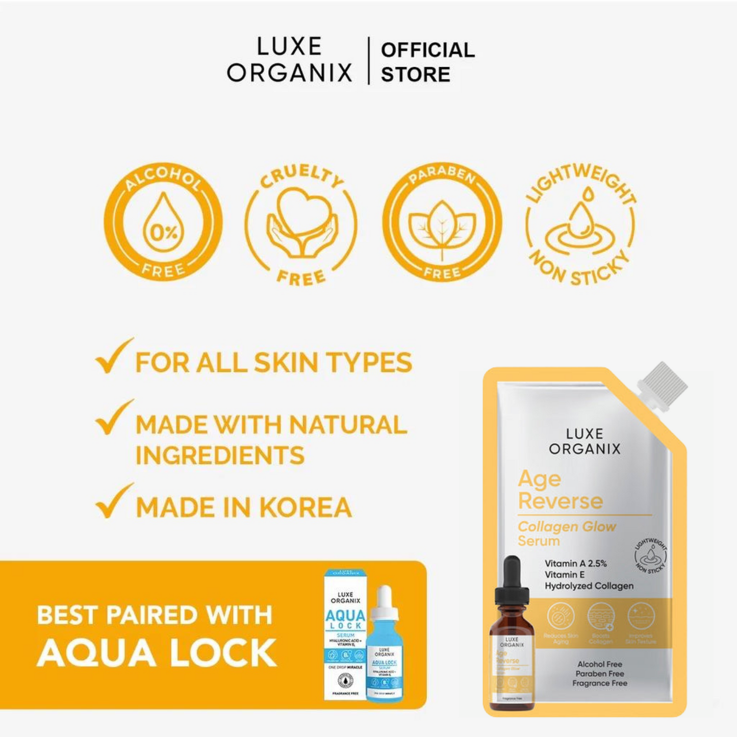 CLEARANCE - Age Reverse Collagen Glow Serum Travel Size 7ml