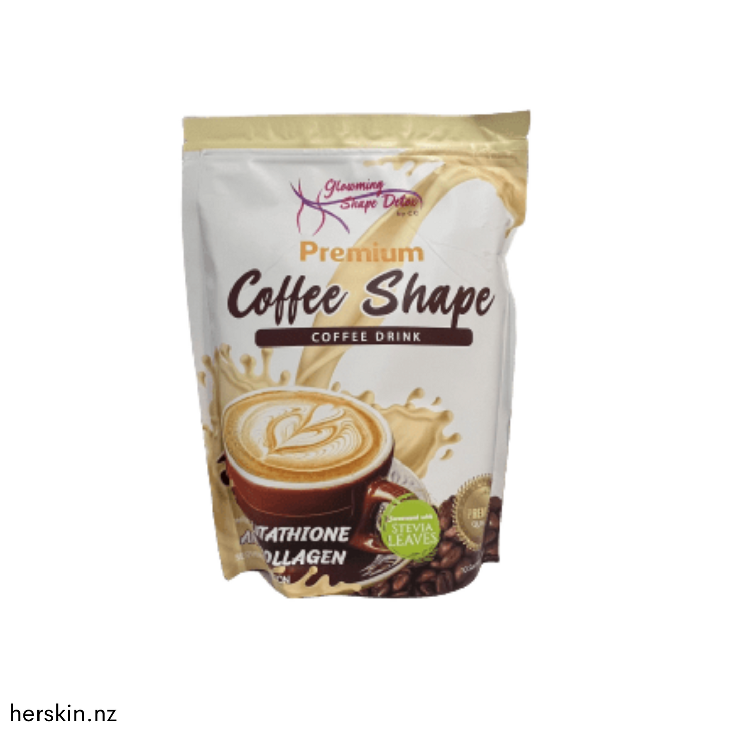 Glowming Shape Detox Drink by CC Glam Premium 10 x 20g Sachets - Coffee