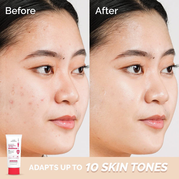 High Protection Perfecting UV Tint Serum Sunscreen SPF 50 PA +++ Travel Size 10g