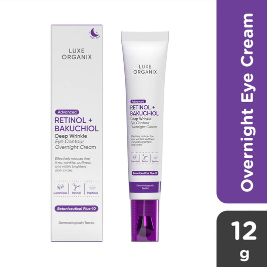 Retinol + Bakuchiol Advanced Deep Wrinkle Eye Contour Overnight Cream 12g