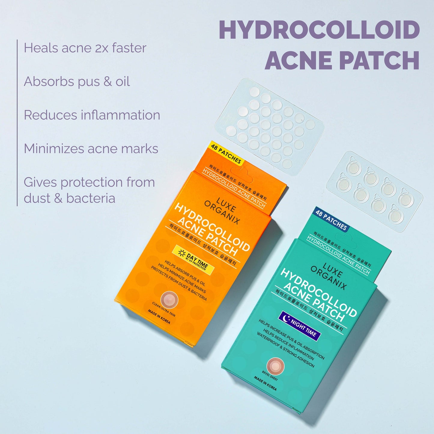 SALE - Hydrocolloid Acne Spot Patch x 48 - Nighttime