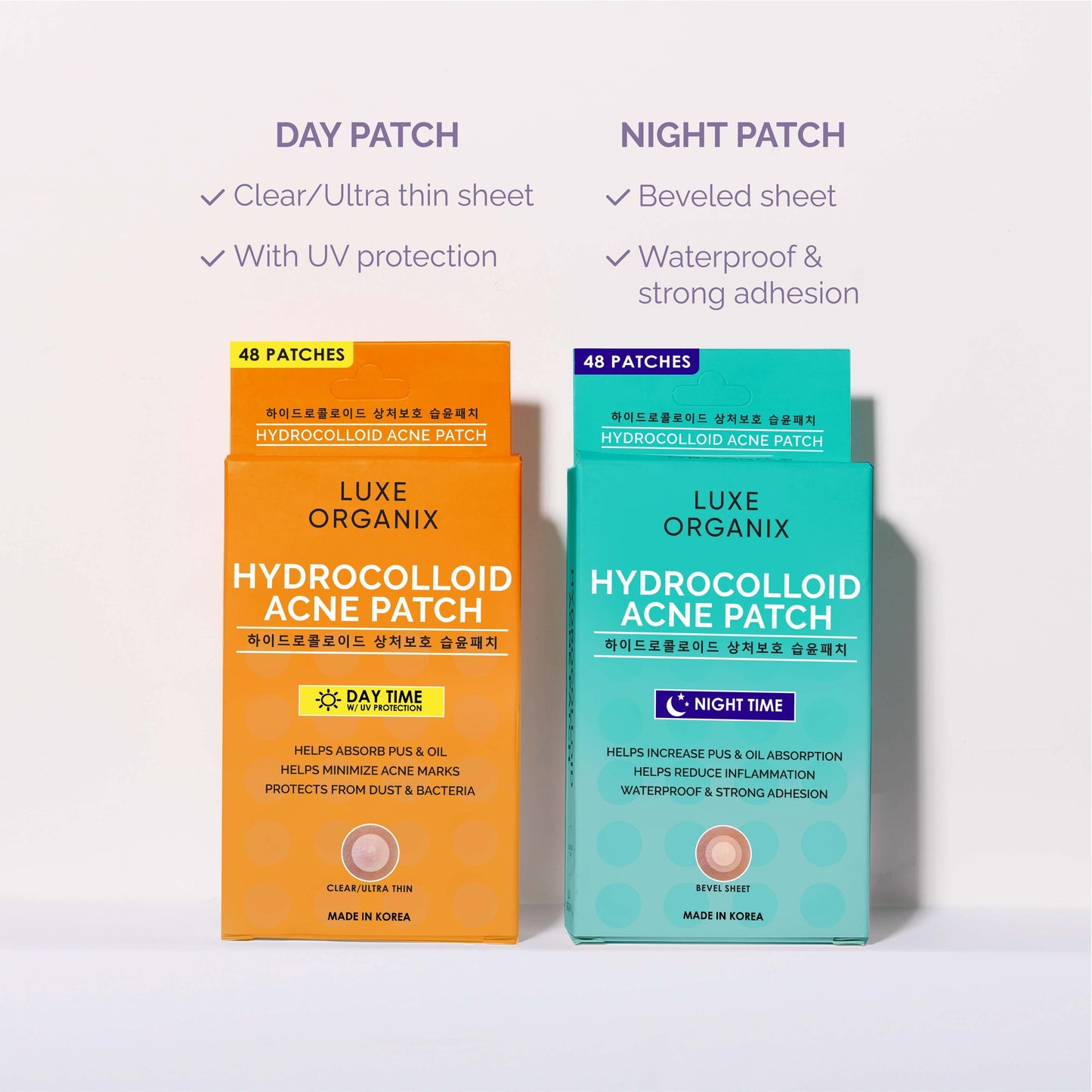 Hydrocolloid Acne Spot Patch x 48 - Daytime