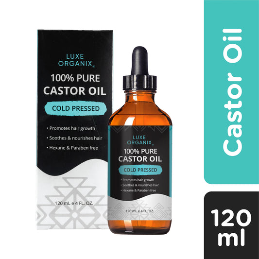 100% Pure Castor Oil Drops Cold-pressed 120ml