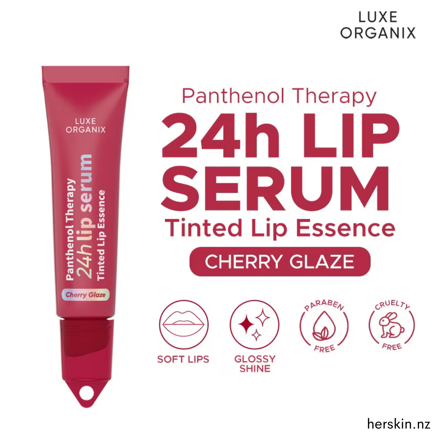 Lip Serum 24H Tinted Essence 10g - Cherry Glaze