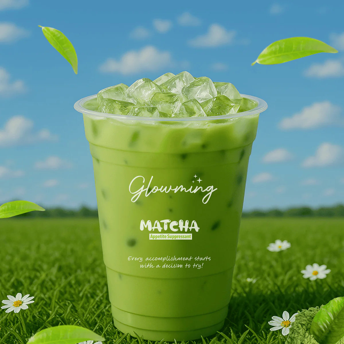 Glowming Appetite Suppressant Drink 10 x 20g Sachets - Milky Matcha