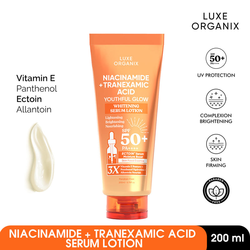 Serum Lotion Niacinamide + Tranexamic Acid Whitening SPF50 PA++++ 200ml