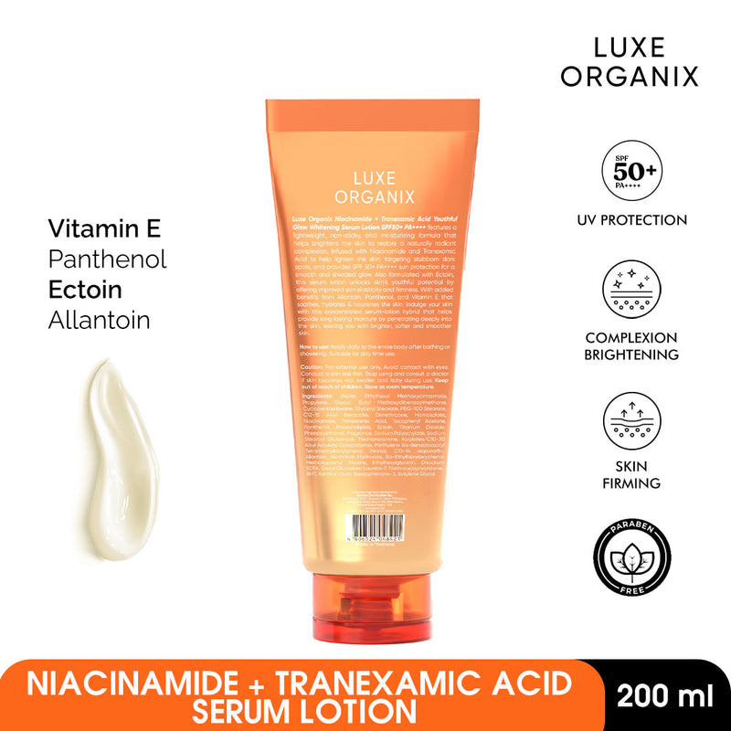 Serum Lotion Niacinamide + Tranexamic Acid Whitening SPF50 PA++++ 200ml