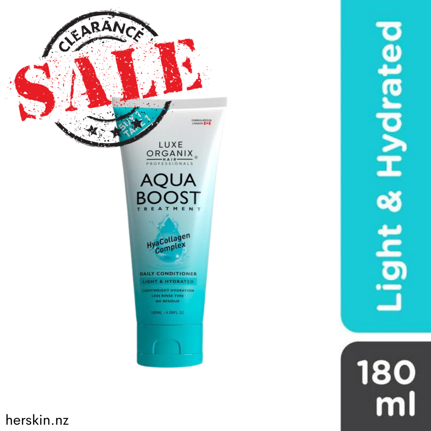 CLEARANCE - Aqua Boost Hair Treatment Light & Hydrated 180ml