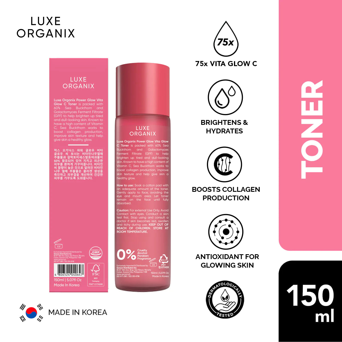 Power Glow Vita Glow C Toner 150ml