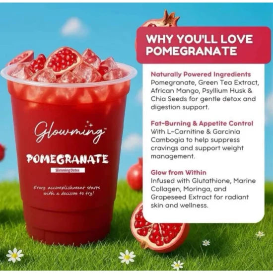 Glowming Shape Powder Drink Mix 10 x 20g Sachets - Pomegranate
