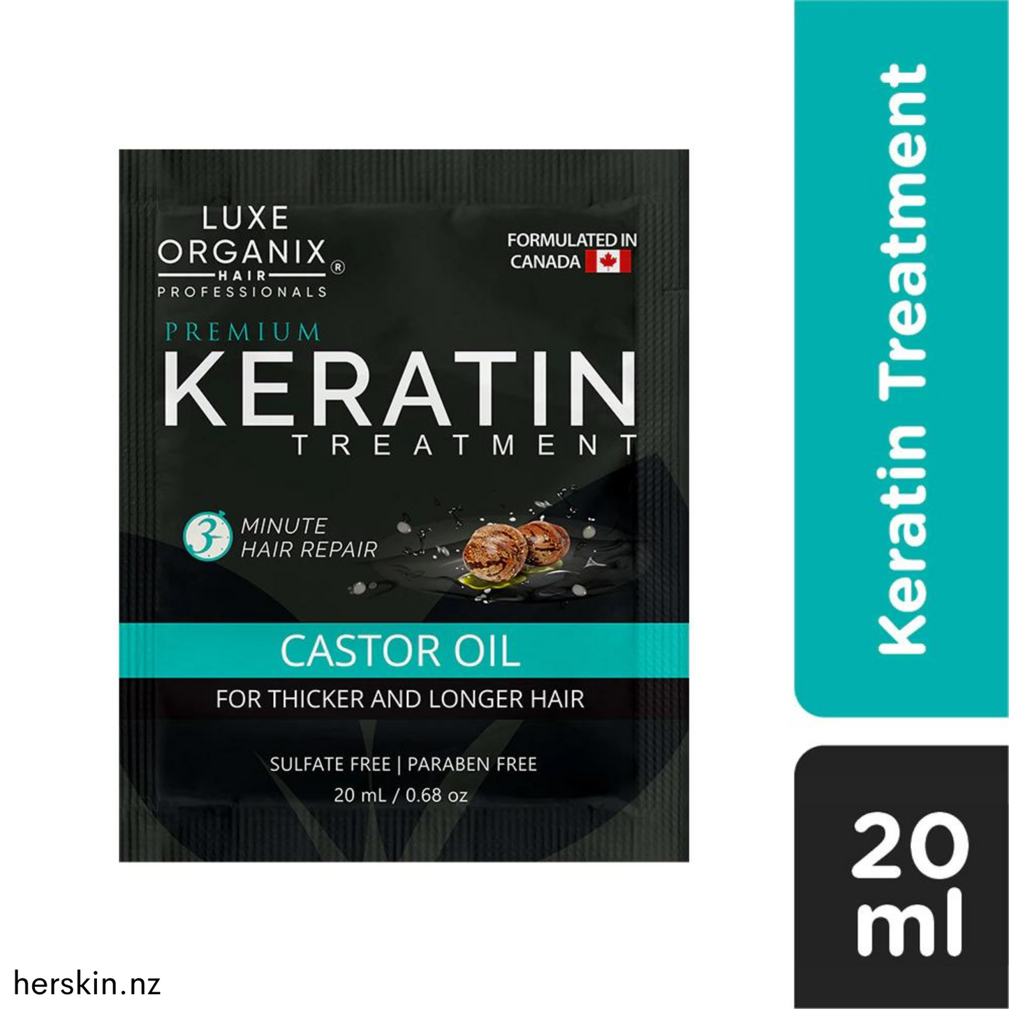Premium Keratin Treatment Castor Oil Travel Size 20ml