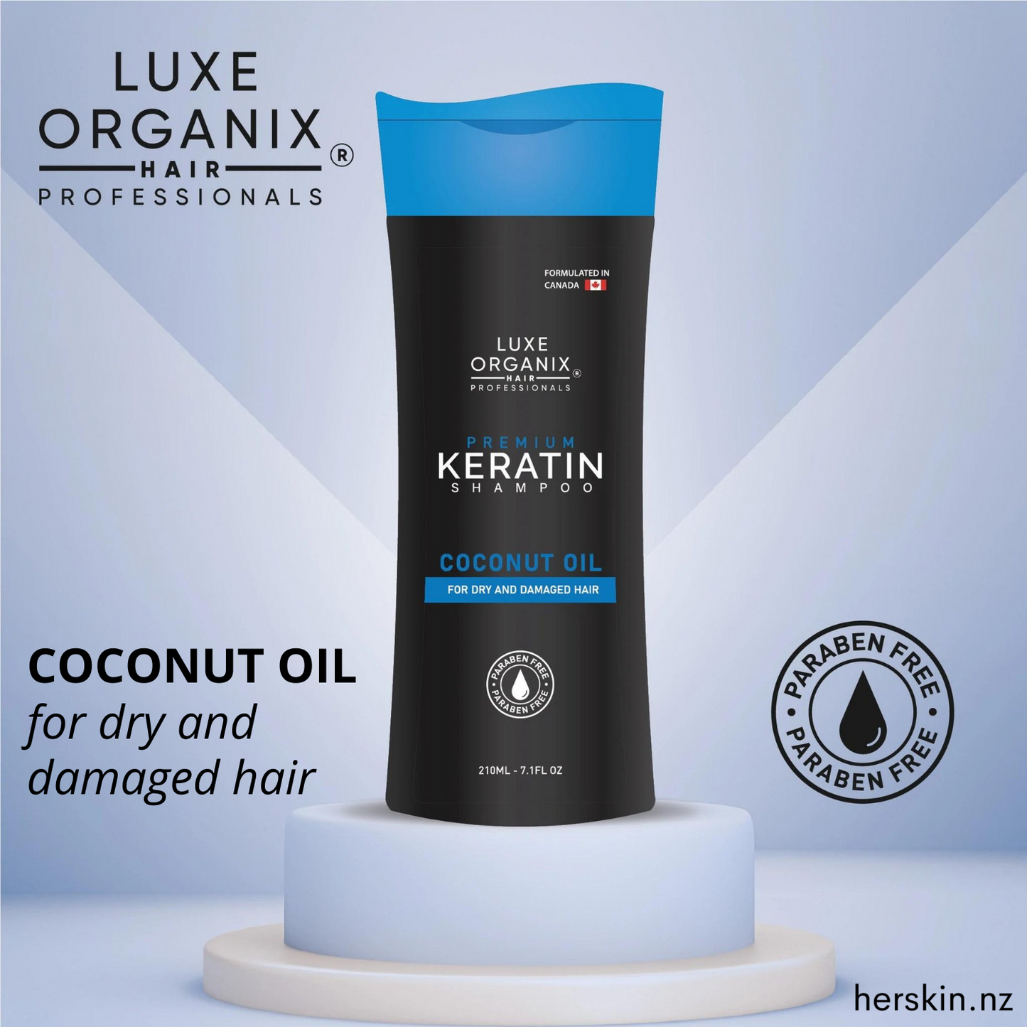 Premium Keratin Shampoo Coconut Oil 210ml