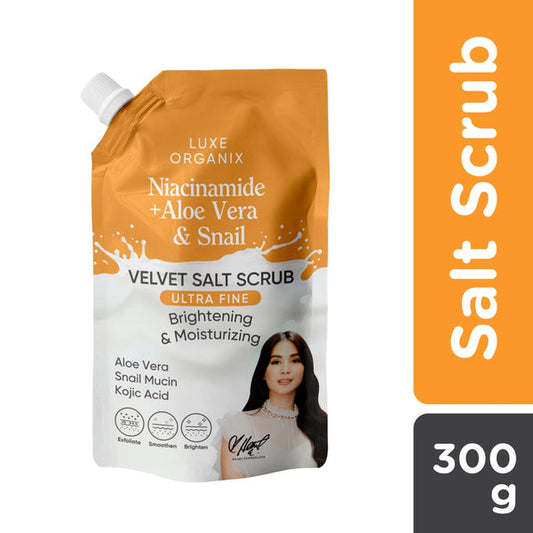 Velvet Salt Scrub Niacinamide + Aloe Vera & Snail Mucin 300g