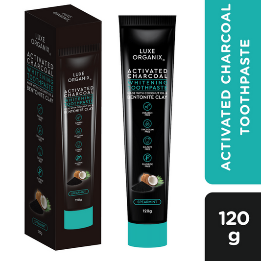Activated Charcoal Whitening Toothpaste Spearmint 120g