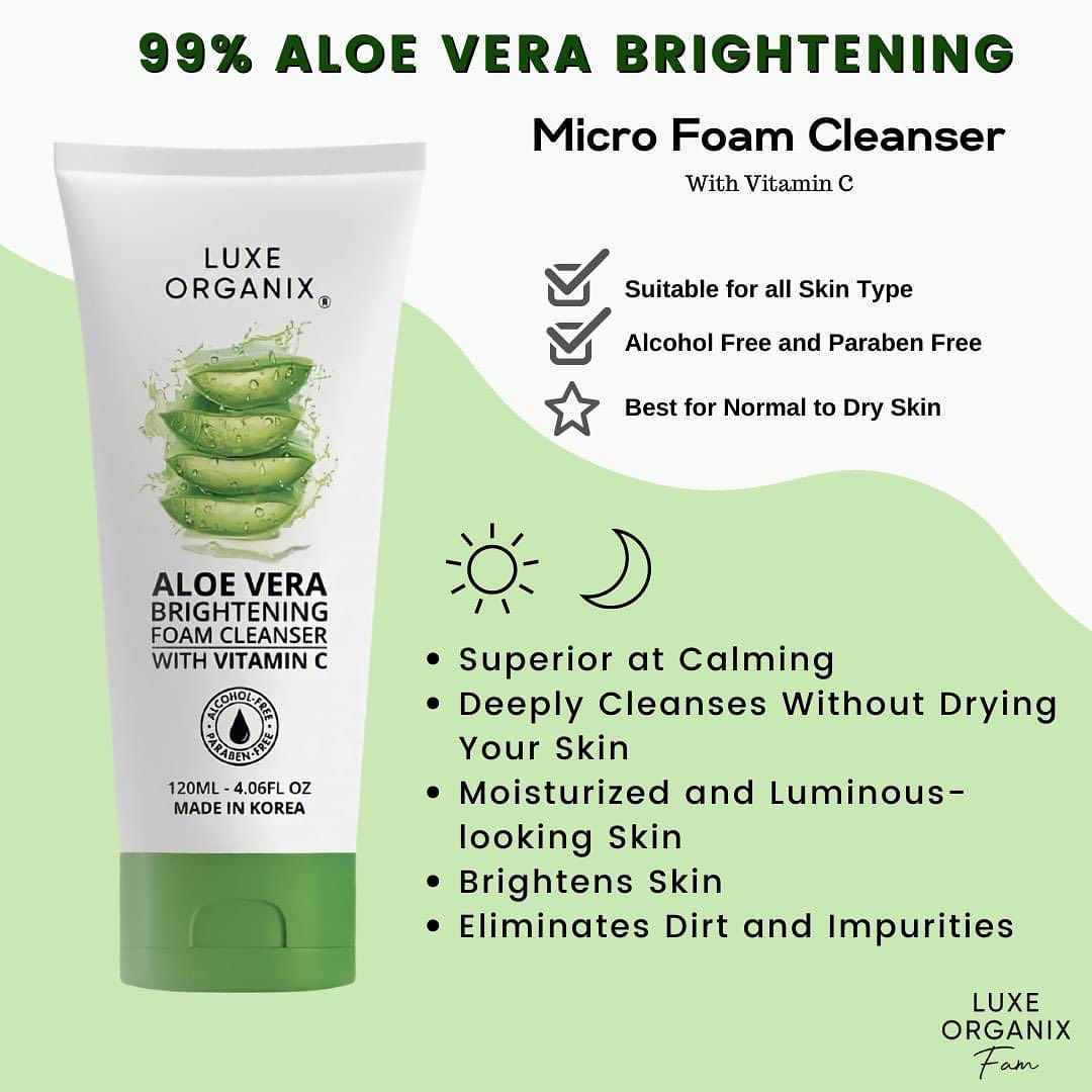 Aloe Vera Vitamin C Hydrabright Cleanser 120ml