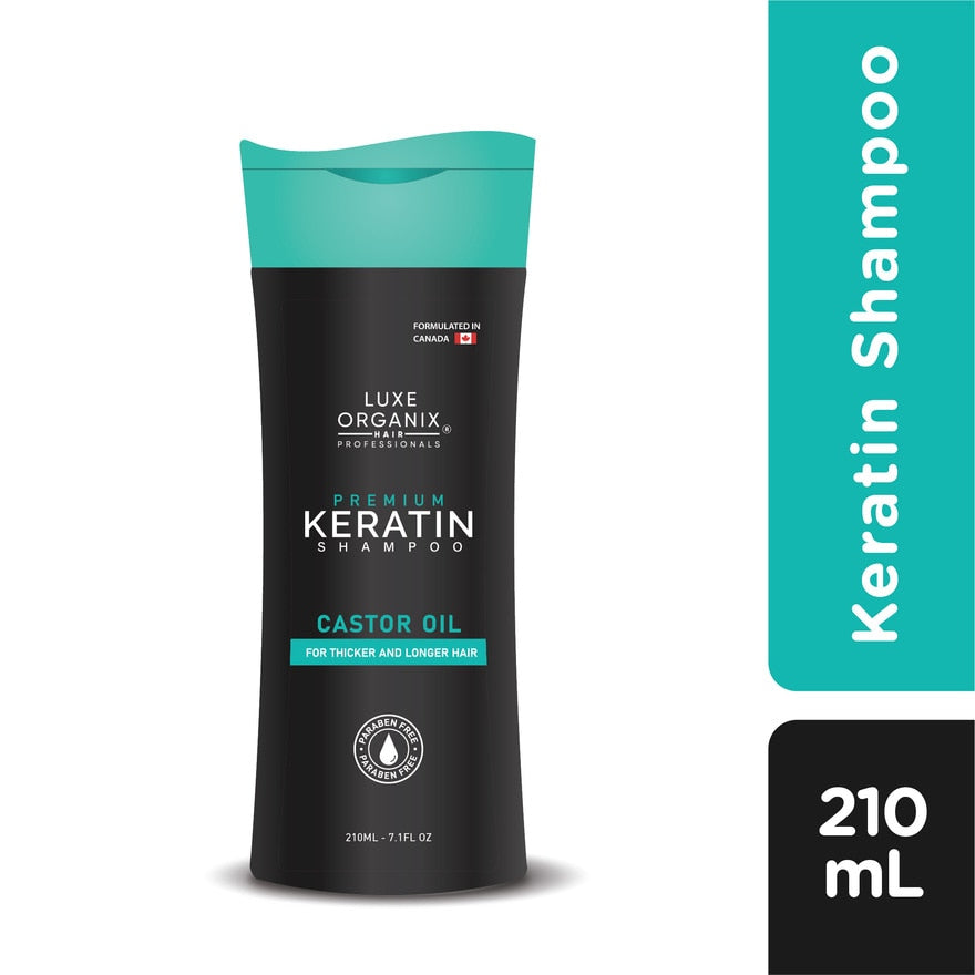 Premium Keratin Shampoo Castor Oil 210ml