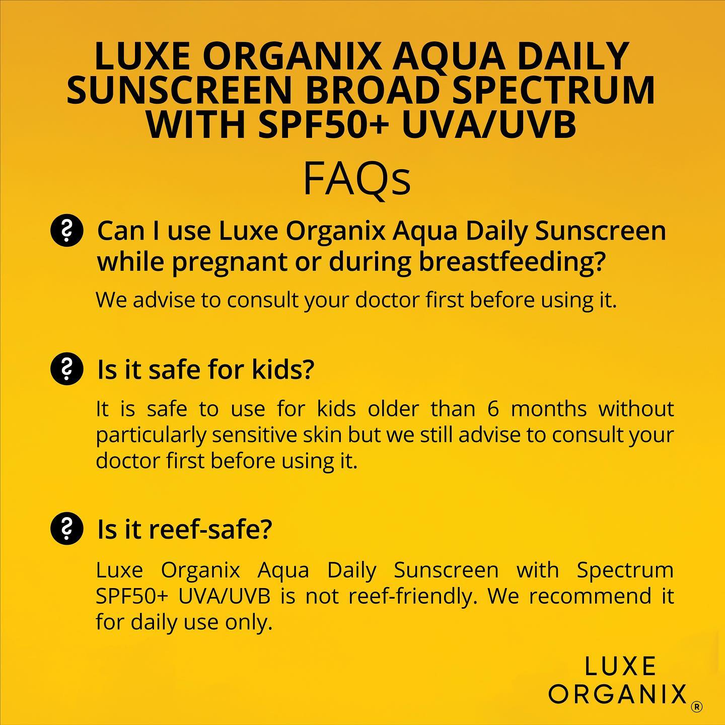 Aqua Daily Sunscreen SPF50+ PA+++ 50ml