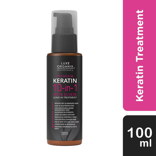 Premium Keratin 10-in-1 Hair Elixir Leave-in Treatment 100ml