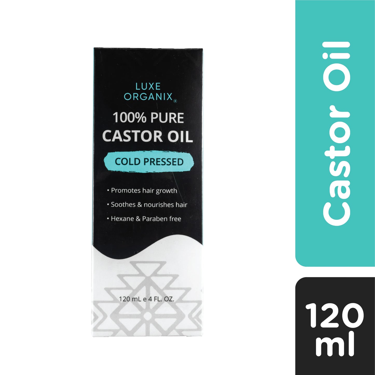 100% Pure Castor Oil Drops Cold-pressed 120ml